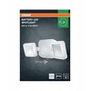 Sieninis šviestuvas Osram 10W LED sieninis lauko šviestuvas, baltas, 4000K, su baterija ir judesio davikliu, IP54