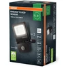 Osram 10W LED prožektorius ENDURA, tamsiai pilkas, 4000K, su judesio davikliu, IP44