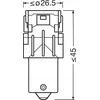 Osram LED Pære Rød P21W - 2 stk.