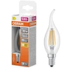 LED lempa Osram Filamentinė, BA35, 4W, E14, 2700K, 470lm