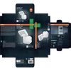 Sieninis šviestuvas Osram 4W LED sieninis lauko šviestuvas, baltas, 4000K, su baterija ir judesio davikliu, IP54