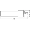 Osram 3,5W LED lemputė DULUX, G23, baltos matinės sp., 4000K