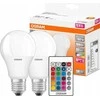 LED lemputės OSRAM, A60, E27, 9 W, 806 lm, RGBW, 2 vnt.