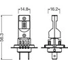 Osram LEMP AUTO LED H7/H18 12V2000LM6000K 2VNT