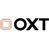OXT prekės ženklo logotipas su mikroschemos simboliu