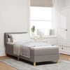 Kiemas lova su galvūgalio Tortora 80 x 200 cm audinys
