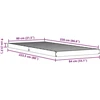 Lova Grindų lovos rėmas Balta 80 x 220 cm Kietos pušies mediena