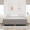 Lovos rėmas su čiužiniu Taupe 180 x 200 cm audinys