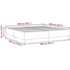 Platforminės lovos rėmas Mėlyna 200 x 200 cm Kordūrinis audinys