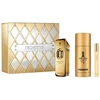 Set Paco Rabanne: Million Gold Eau De Parfum For Men, 100 ml + Million Gold Eau De Parfum For Men, 10 ml + 1 Million Anti-Perspirant Dezodorantas Purškiklis For Men, 150 ml