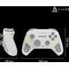 Pad Ajazz GP100 2.4G/BT/USB (jungiklis/PC/iOS/Android) RGB baltas