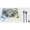 „Speedlink RAIT NX RGB“ belaidis/laidinis žaidimų pultas, skirtas asmeniniams kompiuteriams, „Android“ ir „Switch OLED“ bei „Lite“ įrenginiams, skaidrus ir skaidrus.