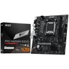 Pagrindinė plokštė MSI PRO A620AM-B EVO | Procesorių šeima AMD | Procesoriaus lizdas AM5 | DDR5 | Palaikomos standžiojo disko sąsajos SATA, M.2 | SATA jungčių skaičius 2
