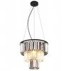 Globe Pakabinamas šviestuvas GLOBO NAXIS, 3xE27,40W,230V,metalinis,kristalai,juodos sp,ø40x120cm