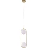 Candellux Pakabinamas šviestuvas Cordel, chromas, 2x20W, G9, baltos spalvos gaubtas