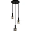 Italux Pakabinamas šviestuvas Santia PND-65342-3A-BK+SG