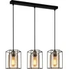 Italux Pakabinamas šviestuvas Kalula PND-78901-3-BK+AMB
