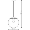 Pakabinamas šviestuvas Lampa wisząca Light Prestige Puerto wisząca duża auksinė - Light Prestige