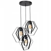 Pakabinamas šviestuvas Luminex Hexagon 1437 pakabinama lempa, kabanti, 3x60W E27, juoda