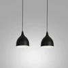 Pakabinamas šviestuvas Luminex Kabanti lempa Kabanti pakabinama šviestuvas Luminex Noak 2x60W E27 juoda 6222