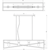 Pakabinamas šviestuvas Luminex Oblong GOTE 121