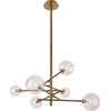 Pakabinamas šviestuvas Lampa wisząca MAXlight Lampa wisząca mosiądz do salonu Maxlight LOLLIPOP P0294