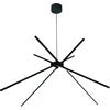 Pakabinamas šviestuvas MAXlight Loftinė pakabinama lempa SPIDER P0412 Maxlight metalinis korpusas LED strypai 33W 3000K pakabinama juoda