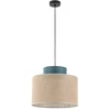 Pakabinamas šviestuvas Lampa wisząca TK Lighting Zwisająca lampa Duo 3256 tuba su naturalnej juty žalia