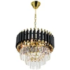Pakabinamas šviestuvas Lampa wisząca Zumaline Elem Toledo 6260/4 TR BL lampa wisząca zwis 4x40W E14 auksinė/transparentna/juoda