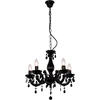 Pakabinamas šviestuvas Lampa wisząca Zumaline Magnolia retro juoda (RLD94016-5B)