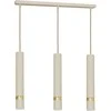 Pakabinamas šviestuvas Lampa wisząca Luminex Luminex Reno 9516 lampa wisząca zwis 3x8W GU10 smėlio sp./auksinė