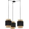 Tk Lighting Boho pakabinamas šviestuvas 6549 pakabinamas šviestuvas 3x15W E27 juodas / smėlio spalvos