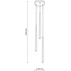 Pakabinamas šviestuvas TK Lighting LAMP PENDANT PIANO G9 3X8W BK