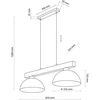 Pakabinamas šviestuvas Tkkrywult Lampa wisząca OSLO BROWN 4507 TK Lighting