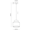 Pakabinamas šviestuvas Tkkrywult Lampa wisząca DUO JUTA BROWN 3139 TK Lighting