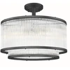 Pakabinamas šviestuvas Lampa wisząca Zumaline Zuma Line Sergio C0528-05H-P7AC plafon lampa sufitowa 5x60W E14 juoda/transparentny
