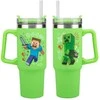 Paladone ABYstyle MINECRAFT Žalia Sandarus Puodelis su Šiaudeliu | 900 ml