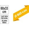 Toya Sa Poland Stabilus ketaus sodo židinys / laužavietė | nuimamos kojos | Ø 60 cm (99711)