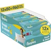 „Pampers FreshClean“ drėgnos servetėlės, 12 x 80 vnt.