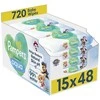 Servetėlės kūdikiams Pampers Harmonie Aqua Baby, 15 pakuočių, 720 servetėlių