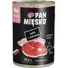 PAN MIĘSKO Kalakutas su jautiena – šlapias pašaras šunims – 400g