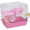 Panama Pet graužikų narvas 27x20,5x25,5 cm baltas/rožinis