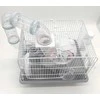 Panama Pet Graužikų narvas, 35,5x26,6x27,5 cm, baltas/pilkas
