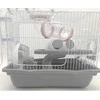 Panama Pet Graužikų narvas, 35,5x26,6x27,5 cm, baltas/pilkas