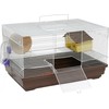 Panama Pet graužikų narvas 47x30x27 cm balta/mėlyna