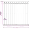 Tvorelių elementas ASSEN 170 x 150 cm Plienas Pilka