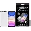 Panzer Glass PanzerGlass E2E Super+ grūdintas stiklas su fotoaparato dangteliu su Swarovski kristalu, skirtas iPhone XR / 11 - su juodu rėmeliu