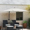 Sodo skėtis 248,5 x 247,5 x 160 cm Poliesteris ir plienas