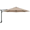 Sodo skėtis 248 x 248 x 148 cm Poliesteris ir plienas Taupe