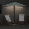 Sodo skėtis Smėlio 294 x 150 x 223 cm Poliesteris ir plienas